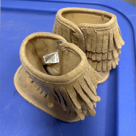 First Steps, Stepping Stones Moccasins baby 3-6 months VERY CUTE - Picture 6 of 13